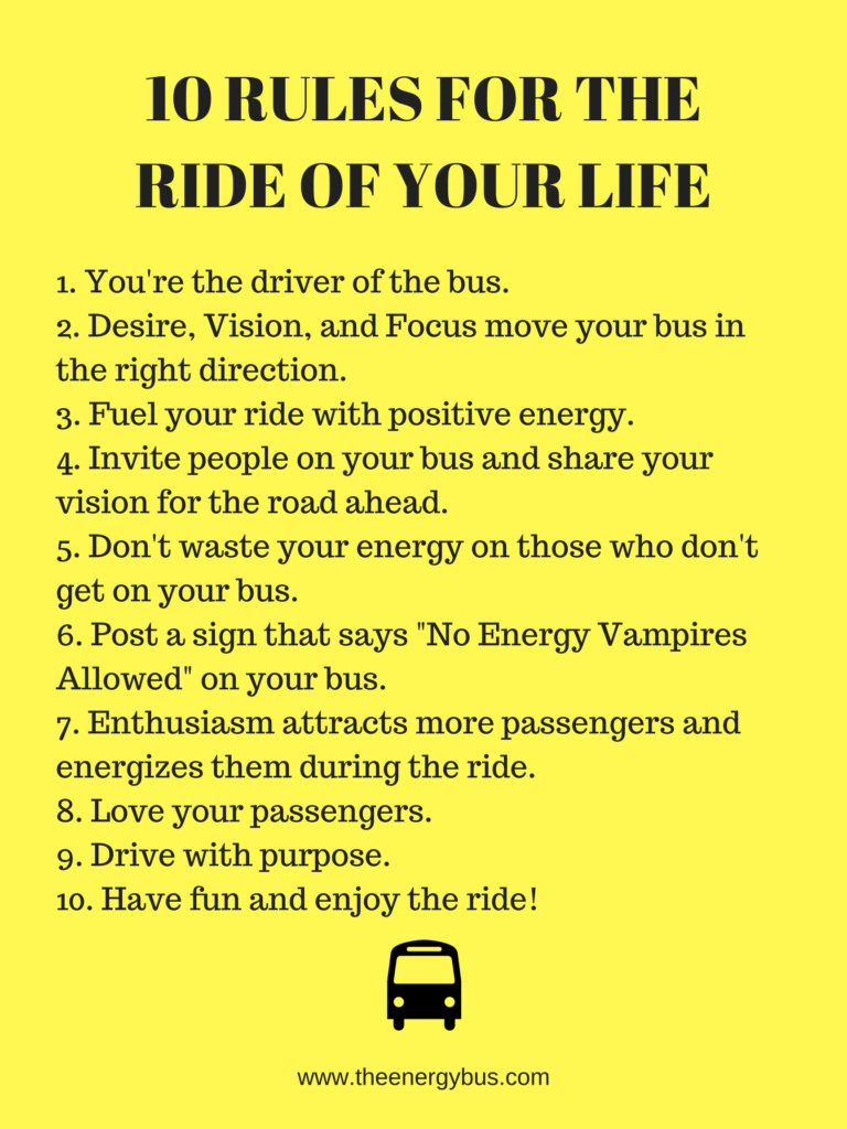 You Are The Driver Of Your Bus